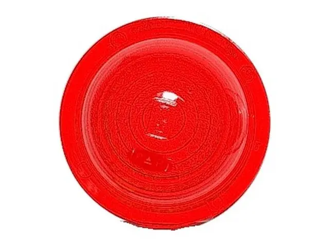 Lens red d=51mm 
