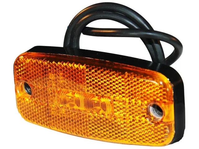 LED Sidemarker Lamp 12/24V Gul cable 0,5m 