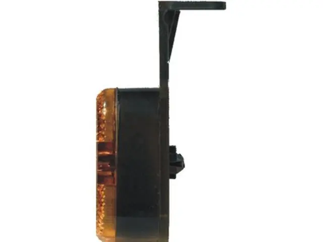 LED Sidemarker Lamp 12/24V cable 0,5m, 90° bracket 