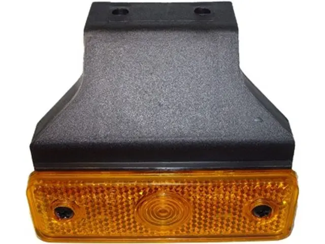 Sidemarker Lamp with reflex reflector 24V/4W bulb, with flexible 90° bracket 