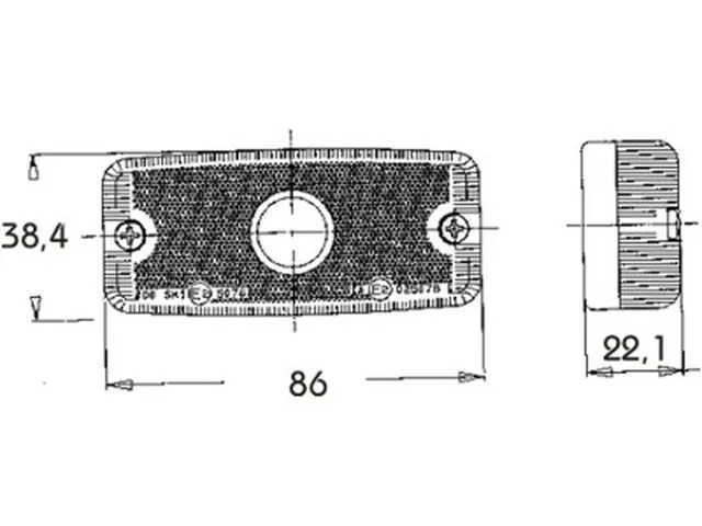 Rear Position Lamp surface mount 
