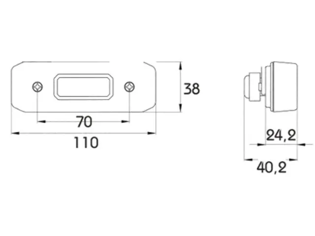 LED Sidemarker Lamp PG-screw 