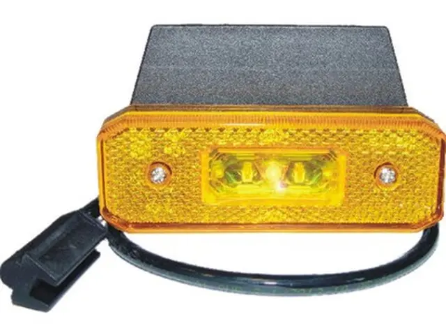 LED Sidemarker Lamp PG-screw bracket 90°, cable 0,5m + P&R connector 