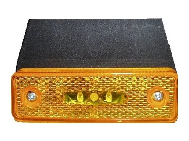 LED Sidemarker Lamp with PG-Screw 12V 90° connector PG-screw, bracket 90° 