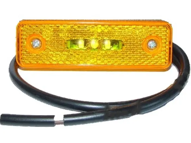 LED Sidemarker Lamp 24V T-cable connection, cable 0,5m 