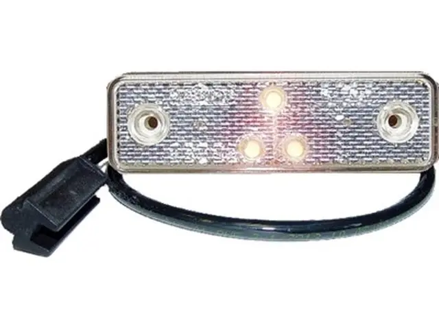LED Front Position Lamp 24V 90°-cable connection, cable 0,5m + P&R-c 