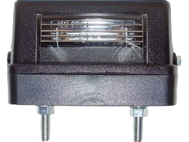 Registration Plate Lamp 12V black 