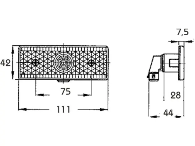 Sidemarker Lamp Mercedes Benz without ca 