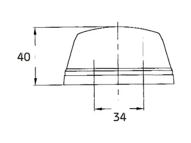 Position/Direction Indicator Lamp amber round 