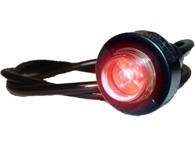LED Rear Position Lamp MONOPOINT red 24V, cable 2,0m 