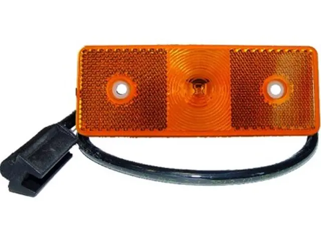 LED Sidemarker Lamp straight-cable conne 24V, cable 0,5m + P&R connector 