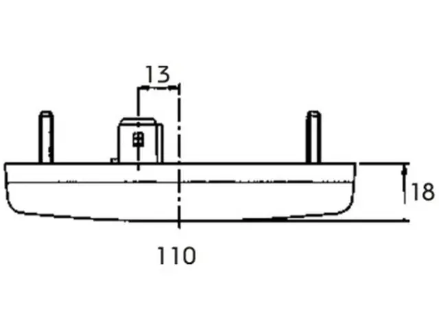 LED Sidemarker Lamp recessed version 