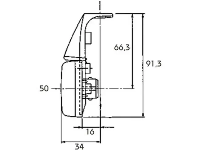 LED Sidemarker Lamp pendant version with 