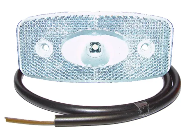 LED Front Position Lamp 12V 90°-cable connection, cable 0,5m, with r 