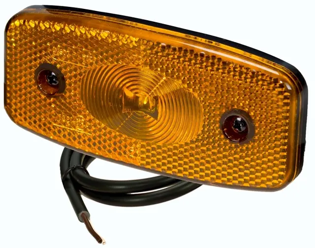 LED Sidemarker Lamp 24 volt 90°-cable connection 