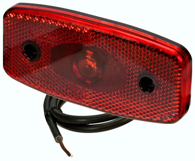 LED Rear Position Lamp 24V 90°-cable connection, cable 0,5m, with r 