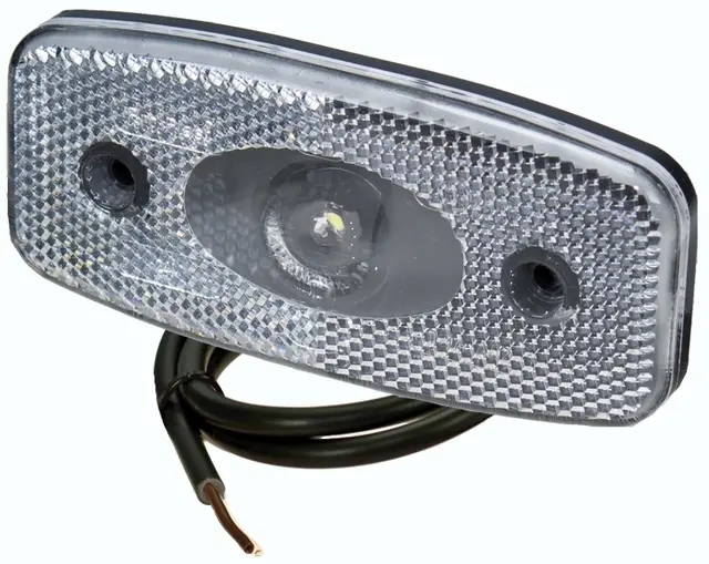 LED Front Position Lamp 24V 90°-cable connection, cable 0,5m, with r 