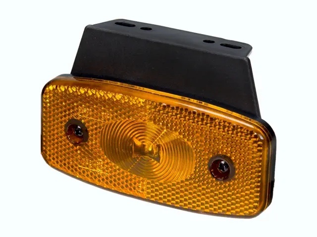 LED Sidemarker Lamp 24V 90°-cable connection, cable 0,5m, 90° br 