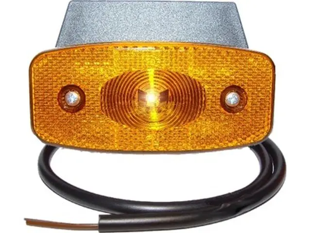 LED Sidemarker Lamp 24V T-cable connection, 2x0,2m cable, 90° br 