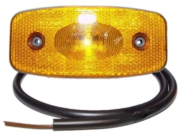 LED Sidemarker Lamp 24V straight-cable connection, cable 0,5m 