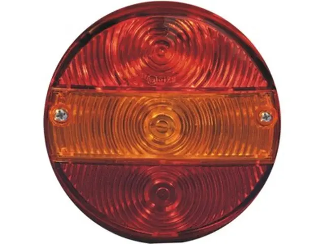 Rear Combination Lamp round left right, numberplate lamp 
