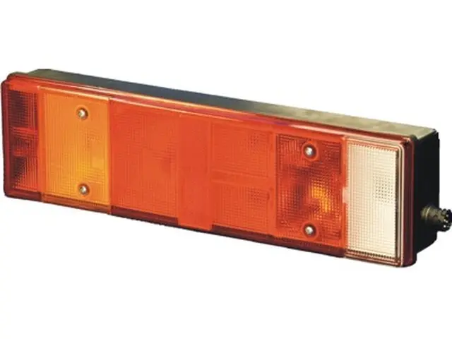 Rear Combination Lamp MAN/Reanult/DAF left, with numberplate lamp, lateral con 