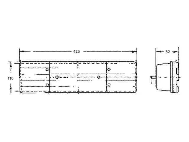 Rear Combination Lamp MERCEDES BENZ / KR with fog lamp, numberplate lamp 