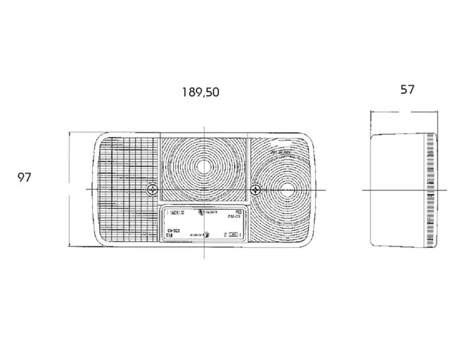 Rear Combination Lamp right reversing lamp 