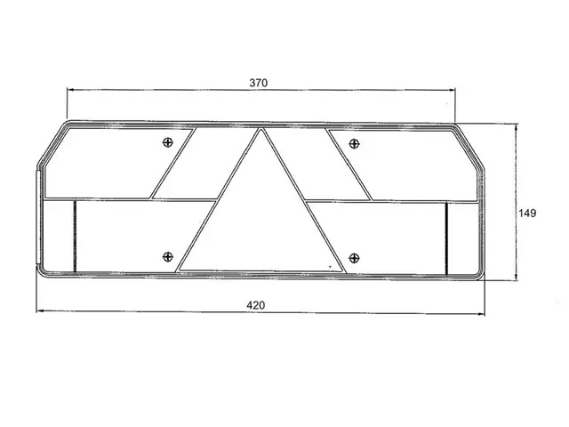 Rear Combination Lamp EUROPOINT left SCHMITZ, without Sidemarker Lamp 