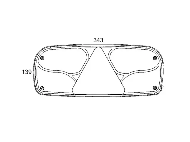 Rear Combination Lamp ECOPOINT left numberplate lamp, 7-pole con. 