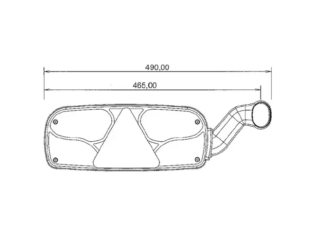 Rear Combination Lamp ECOPOINT right end outline marker lamp, 7-pole con. 