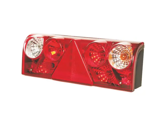 Rear Combination Lamp EUROPOINT II AMP left hand version, connector 7-pol. + 4 