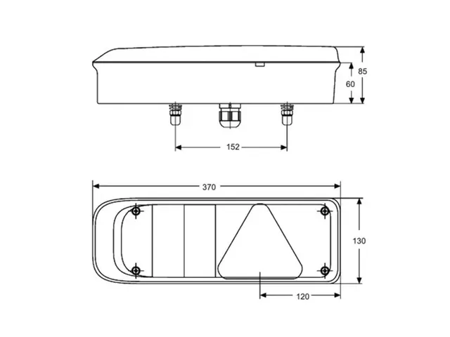Rear Combination Lamp UNIVERSAL right PG-screw 