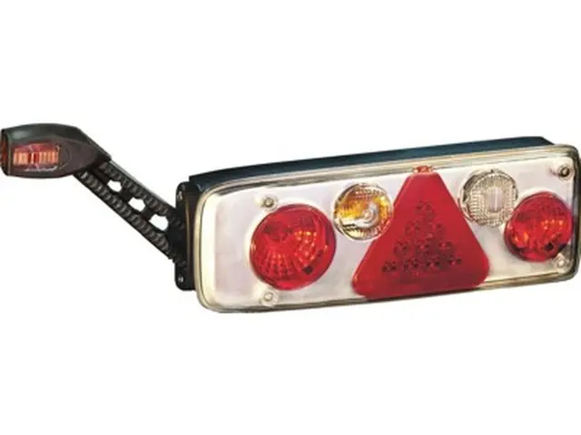 Rear Combination Lamp KÖGEL left LED end outline marker, trianlge relfex 