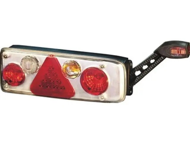 Rear Combination Lamp KÖGEL right LED end outline marker, trianlge relfex 