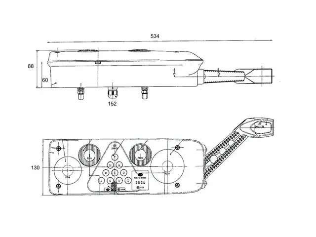 Rear Combination Lamp KÖGEL right LED end outline marker, trianlge relfex 