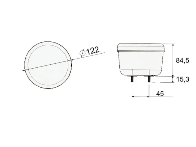 LED Fog/Reversing Lamp PRO-WAY FR 12/24V, cable 0,5m 