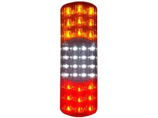 LED Rear Combination Lamp PRO-VERTICAL 12/24V, cable 0,5m, with Reversing light 