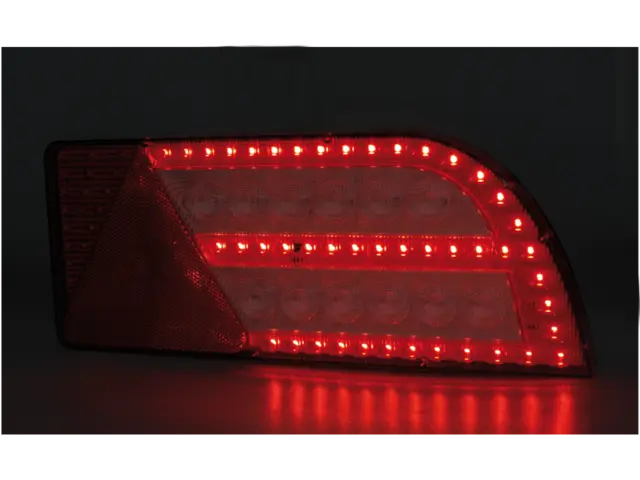 LED Rear Combination Lamp PRO-CURVE 12/2 left, cable 2,0m 