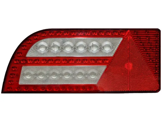 LED Rear Combination Lamp PRO-CURVE 12/2 left, AMP-connector 