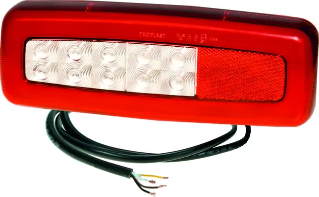 LED Rear Combination Lamp PRO-ROAD LG 12 cable 0,5m, ADR-appr., tail light in lig 