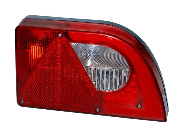 LED Hybrid Rear Lamp PRO-MINI-CURVE right with integrated triangle reflex re 