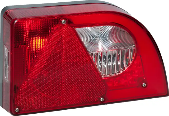 LED Hybrid Rear Lamp PRO-MINI-CURVE right with integrated triangle reflex re 