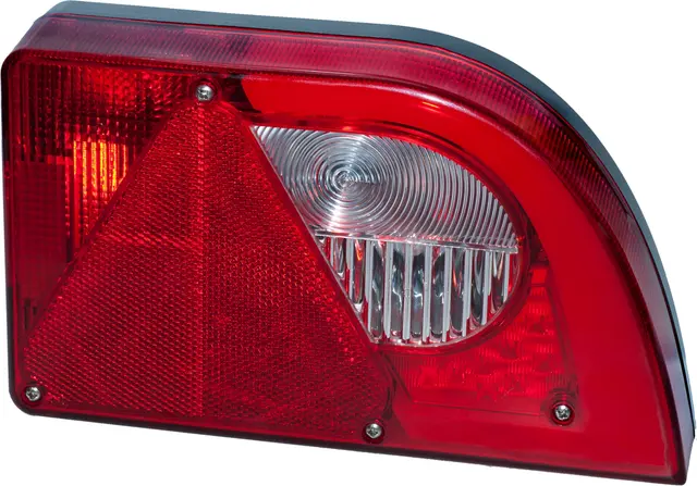 LED Hybrid Rear Lamp PRO-MINI-CURVE right with integrated triangle reflex re 