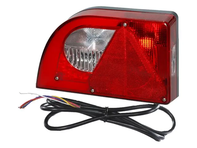 ED Hybrid Rear Lamp PRO-MINI-CURVE left with integrated triangle reflex ref 