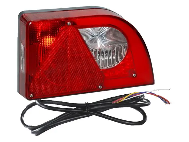 LED Hybrid Rear Lamp PRO-MINI-CURVE right with integrated triangle reflex re 