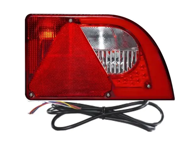 LED Hybrid Rear Lamp PRO-MINI-CURVE right with integrated triangle reflex re 