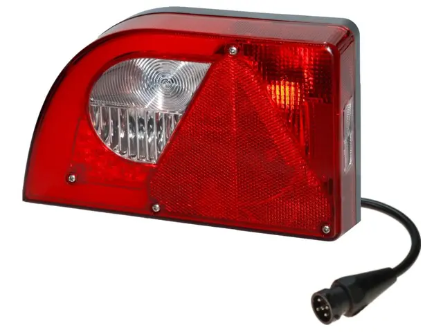 LED Hybrid Rear Lamp PRO-MINI-CURVE left with integrated triangle reflex ref 