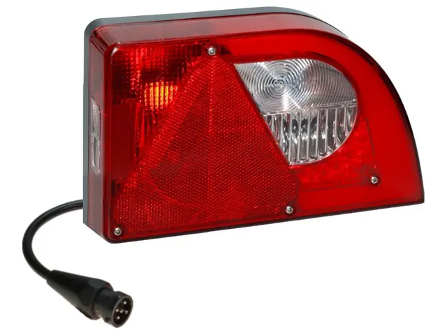 LED Hybrid Rear Lamp PRO-MINI-CURVE right with integrated triangle reflex re 