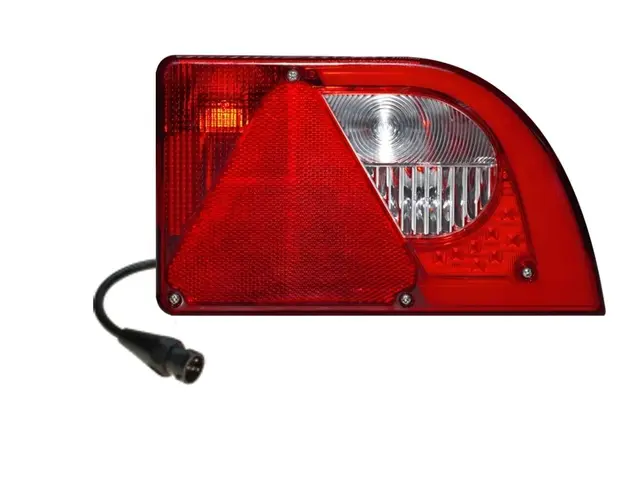LED Hybrid Rear Lamp PRO-MINI-CURVE right with integrated triangle reflex re 